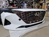 Белый Бампер передний в сборе Hyundai Solaris Accent 20-22 за 100 000 тг. в Караганда