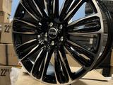 Новые диски на Range Rover R22 черные с полировкой за 155 000 тг. в Алматы – фото 2