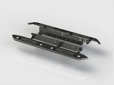 Пороги силовые BMS ALFA для Toyota Tundra Double Cab 2007-2021 за 581 000 тг. в Алматы – фото 2
