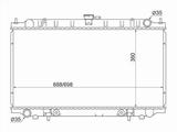 Радиатор охлаждения двигателя за 21 650 тг. в Талдыкорган