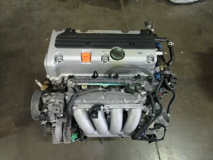 Двигатель Honda K24 2.4 Литра Япония за 63 700 тг. в Алматы – фото 2