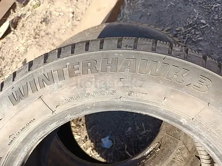 Шины 205/60 R15 — "Firestone Winterhawk 3" (Польша), зимние, в ид за 50 000 тг. в Астана – фото 6