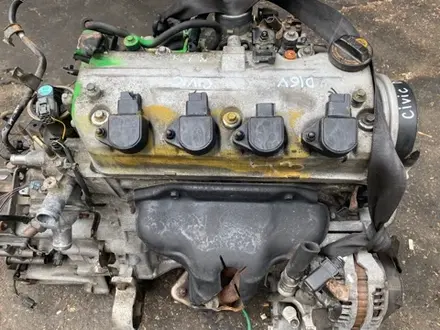 Двигатель 1.6см (D16V) на Хонда Цивик в навесе привозной за 260 000 тг. в Алматы – фото 2