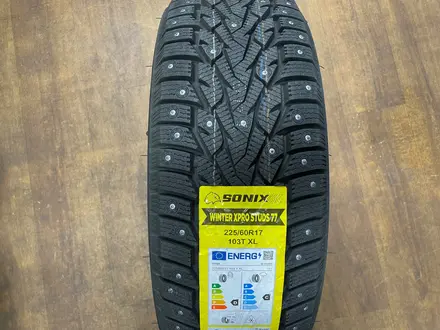 225/60r17 Sonix Winter Xpro Studs 77 за 41 000 тг. в Астана – фото 2