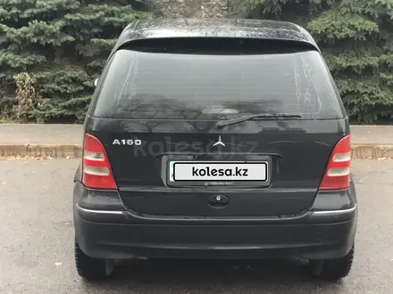 Mercedes-Benz A 160 2002 года за 2 800 000 тг. в Алматы – фото 7