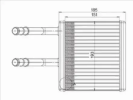 Радиатор отопителя салона за 17 100 тг. в Астана