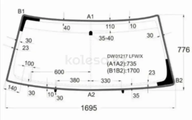 Стекло лобовое за 38 350 тг. в Алматы