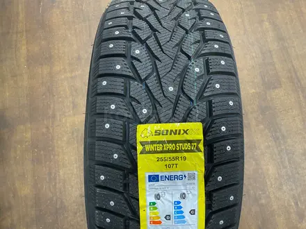 255/55r19 Sonix Winter Xpro Studs 77 за 62 000 тг. в Астана – фото 2