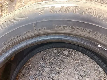 Шины 215/60 R16 — "Bridgestone Turanza T001" (Япония), летние. В за 35 000 тг. в Астана – фото 6