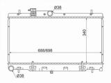 Радиатор охлаждения двигателя за 28 700 тг. в Талдыкорган