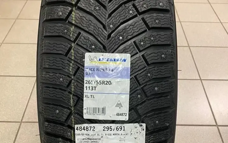 Шипованная резина Michelin X-Ice North 4 265/55 R20 113 за 280 000 тг. в Алматы