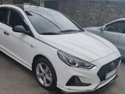 Сплиттер переднего бампера Hyundai Sonata LF 2017-2019 за 29 990 тг. в Алматы – фото 2