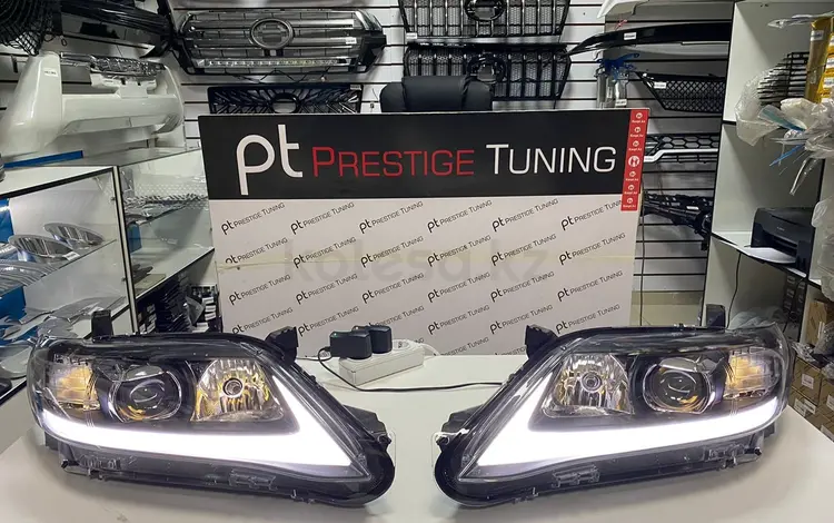 Передние фары на Camry V45 дизайн Lexus (Black) за 160 000 тг. в Алматы