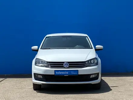 Volkswagen Polo 2017 года за 6 380 000 тг. в Алматы – фото 2