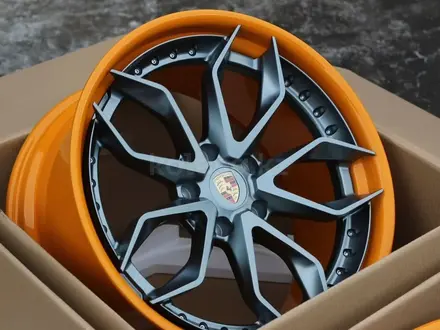 Кованые диски r22 Porsche Cayenne E3 и Panamera Taycan за 380 000 тг. в Алматы – фото 2