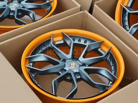 Кованые диски r22 Porsche Cayenne E3 и Panamera Taycan за 380 000 тг. в Алматы – фото 3