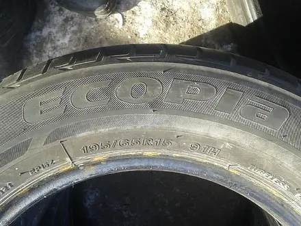 Шины 195/65 R15 — "Bridgestone Ecopia" (Франция), летние, в отлич за 70 000 тг. в Астана – фото 8