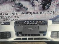 Бампер передний на Ауди А4 Б8 Audi A4 B8 с парктрониками и омывателями за 150 000 тг. в Алматы