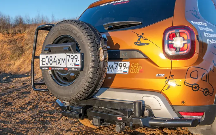 Фаркоп Бампер задний силовой РИФ Renault Duster с калиткой за 490 000 тг. в Алматы