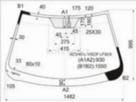 Стекло лобовое + дд TOYOTA CAMRY 06-11 за 18 800 тг. в Астана