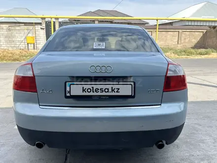 Audi A4 2002 года за 2 700 000 тг. в Шымкент – фото 4