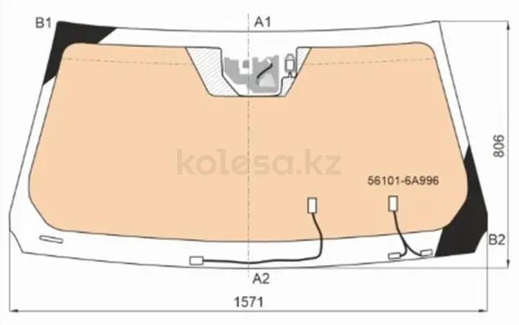 Стекло лобовое ОРИГИНАЛ (Обогрев щеток/ Датчик дождя)ГАРАНТИЯ на установкуfor575 000 тг. в Астана