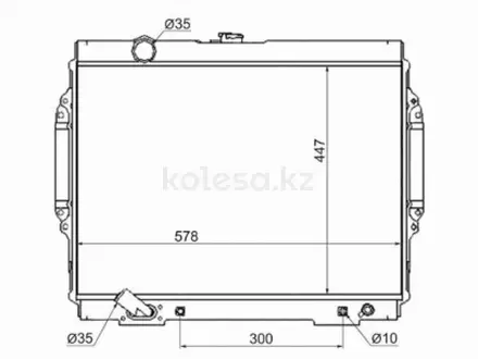 Радиатор двигателя за 37 000 тг. в Павлодар