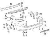 Задний бампер (Original) Toyota Sienna 16-20 за 50 000 тг. в Алматы