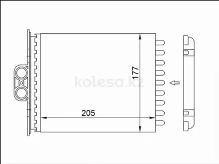 Радиатор отопителя салона за 6 100 тг. в Астана