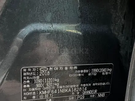 Hyundai Grandeur 2018 года за 9 800 000 тг. в Алматы – фото 12