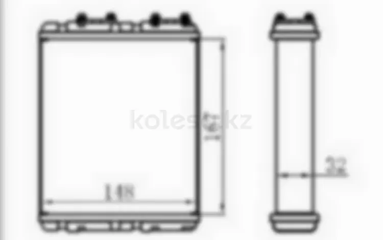 Радиатор отопителя салонаfor8 800 тг. в Алматы