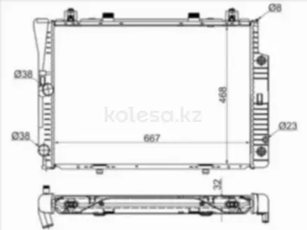 Радиатор двигателя за 43 150 тг. в Алматы