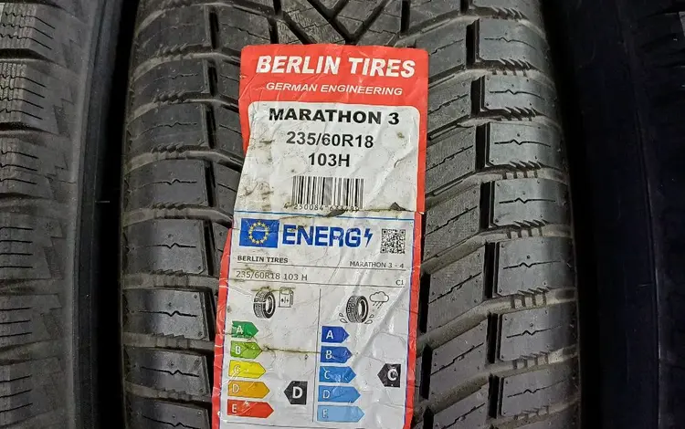 235/60R18 BERLIN TIRES MARATHON 3. за 40 000 тг. в Алматы