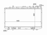 Радиатор двигателя за 28 200 тг. в Астана