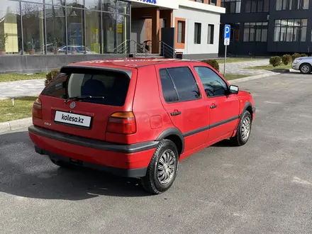 Volkswagen Golf 1993 года за 1 800 000 тг. в Тараз – фото 4