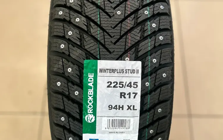 225/45 R17 ROCKBLADE winterplus stud II шипованные за 30 000 тг. в Астана