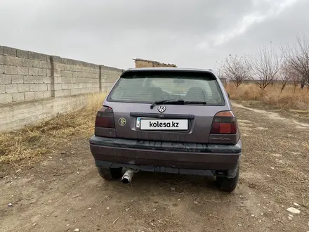 Volkswagen Golf 1992 года за 1 150 000 тг. в Туркестан – фото 3