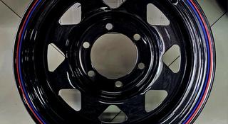 Штампованные (железные диски OFF ROAD) R15 6 139.7 8j — 20 cv 110.1 Black. за 170 000 тг. в Шымкент