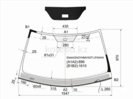 Стекло лобовое за 47 350 тг. в Павлодар