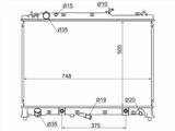 Радиатор охлаждения двигателя за 38 100 тг. в Караганда