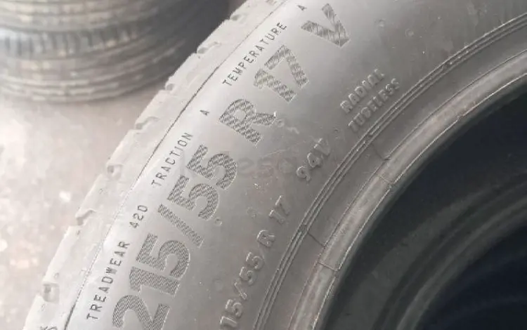 215/55 r17 ECO Contact 6q 1 штука за 55 000 тг. в Алматы