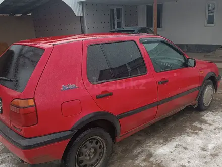 Volkswagen Golf 1992 года за 550 000 тг. в Кордай – фото 3