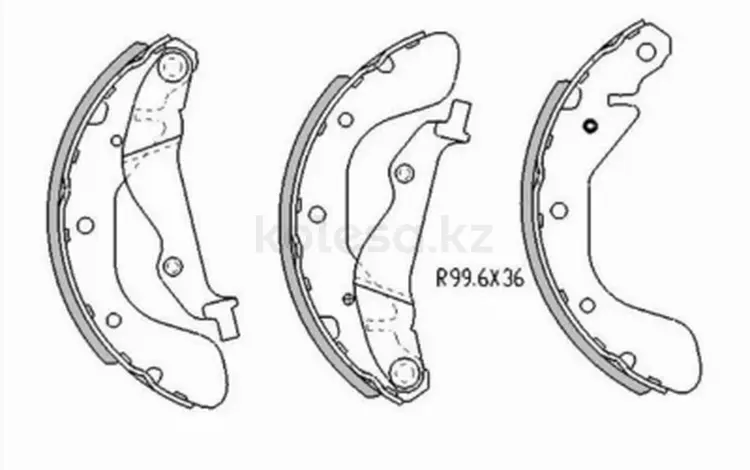 Колодки тормозные барабанные зад за 8 200 тг. в Талдыкорган