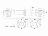 Вал карданный задний за 60 150 тг. в Талдыкорган