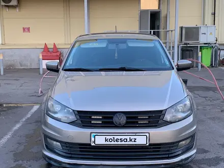 Volkswagen Polo 2016 года за 5 600 000 тг. в Алматы – фото 2