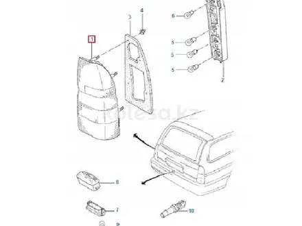 Стекло фары фонари FORD Escort за 5 500 тг. в Актобе – фото 19