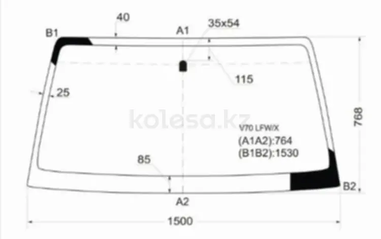 Стекло лобовое MITSUBISHI PAJERO 3/5D 99-үшін23 600 тг. в Павлодар