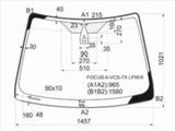 Стекло лобовое + дд (широкий козырек) FORD FOCUS II 3/4/5D 05-11 за 35 550 тг. в Павлодар