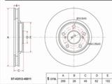 Диск тормозной передний Новый за 13 650 тг. в Астана