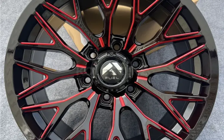 Fuel Rebar R18 9J 6x139, 7 ET10 ЦО110 BLACK + MILL (RED) за 360 000 тг. в Алматы